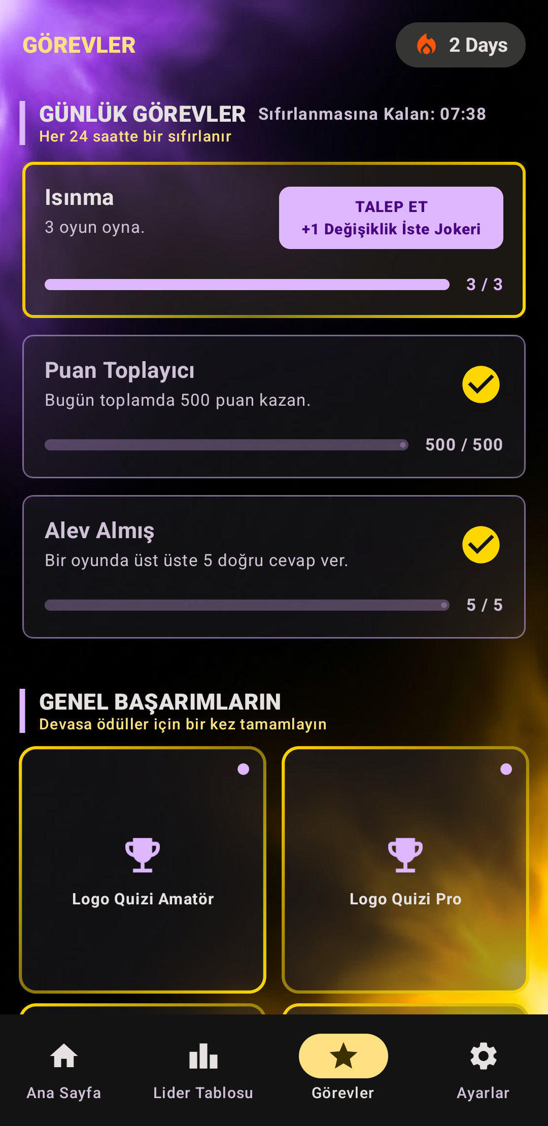 Görevler